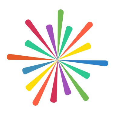 Fireworks vektör simge izole