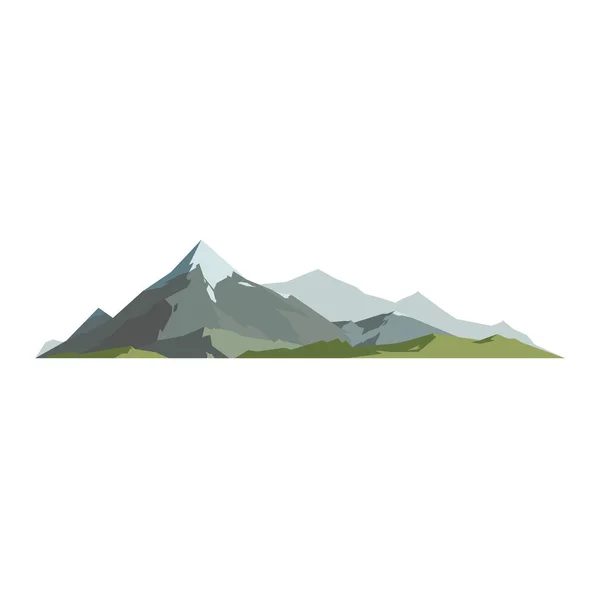 Illustrazione vettoriale di montagna isolato — Vettoriale Stock