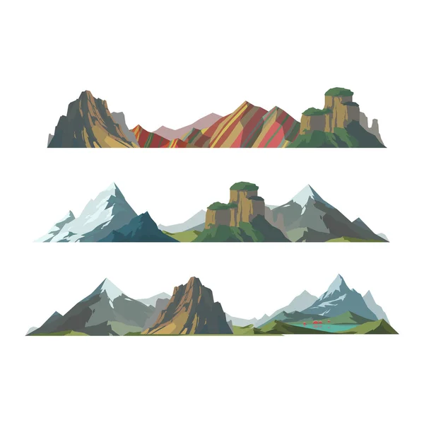 Ilustración vectorial montaña aislada — Vector de stock