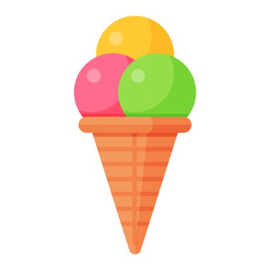 İzole dondurma simge kümesi