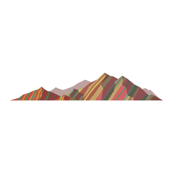 Ilustración vectorial montaña aislada — Vector de stock