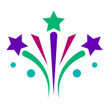 Fireworks vektör simge izole