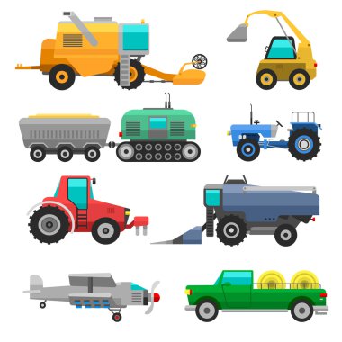 Hasat makinesi vektör araç