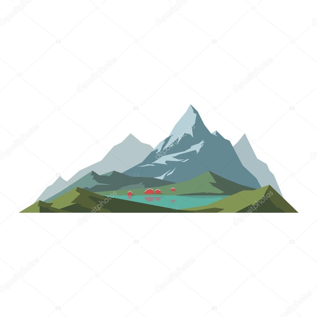 Mountain Vector Illustration Isolated Vector Image By C Vectorshow Vector Stock