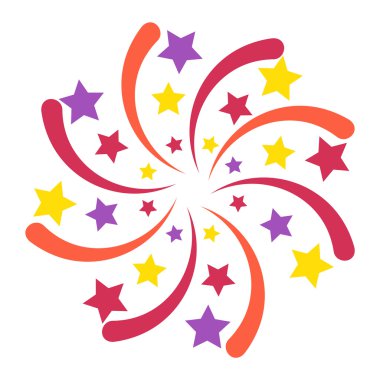 Fireworks vektör simge izole