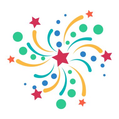 Fireworks vektör simge izole