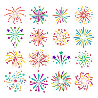 Fireworks vektör simge izole