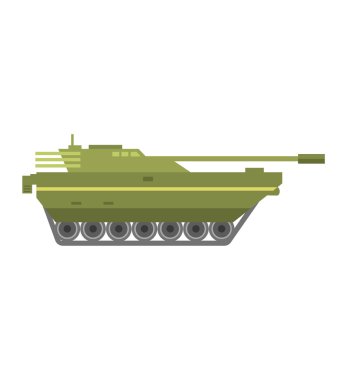 İzole tank vektör çizim.