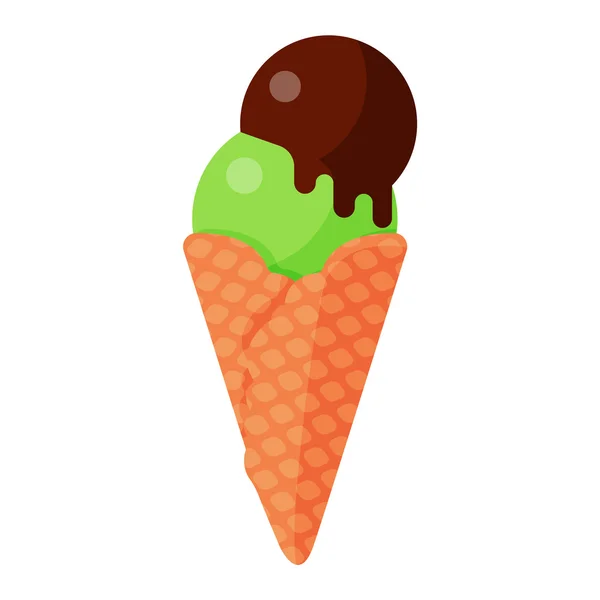 Изолированный набор иконки мороженого — стоковый вектор
