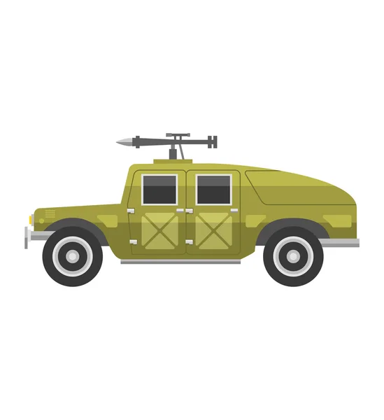 Militärfahrzeug-Vektor — Stockvektor