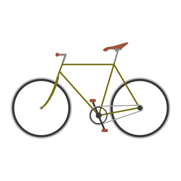 Vintage bicicleta plana vector ilustración . — Archivo Imágenes Vectoriales