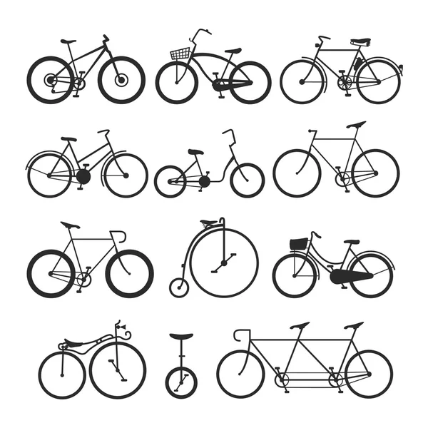 Vintage bicicleta plana vector ilustración . — Vector de stock