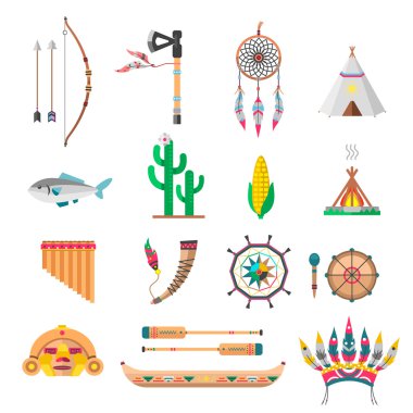 Kızılderililer simge tapınak süsler