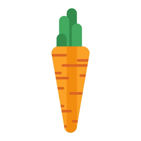 Ilustración del vector de la zanahoria de dibujos animados . — Vector de stock