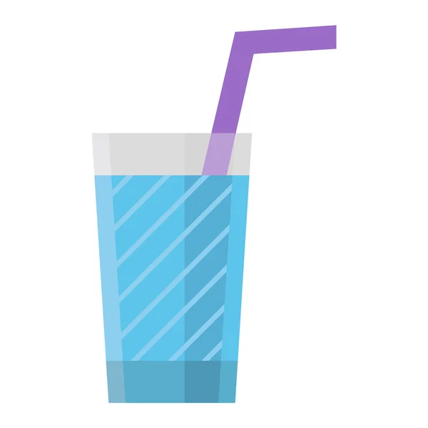 Wasser Glas Tasse Vektor Illustration. — Stockvektor