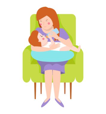 Genç anne vektör karakter