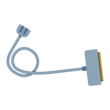 Şarj cihazı vektör düz çizim