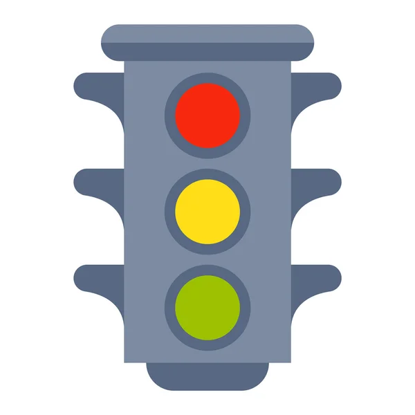 Ilustração do vetor isolado do semáforo . — Vetor de Stock
