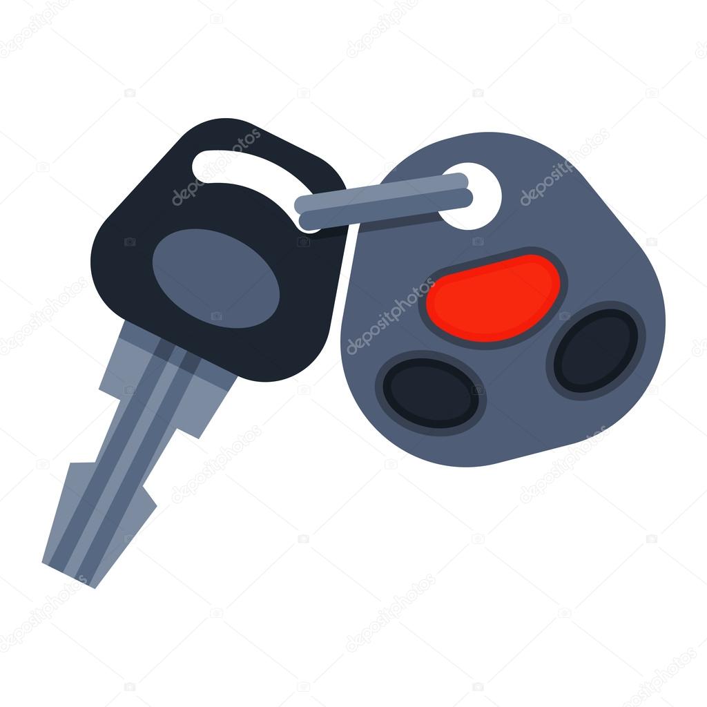 Car keys vector illustration.