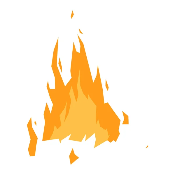 Ogień Płomień vectorisolated — Wektor stockowy
