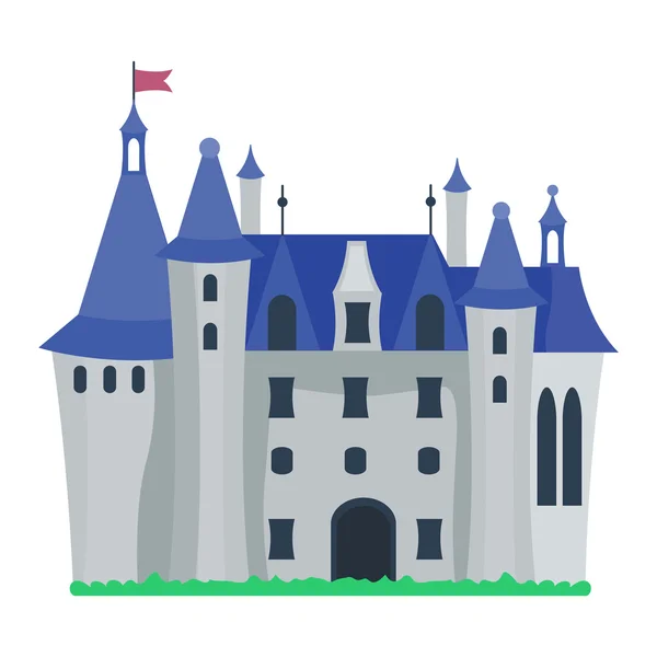 Castle cartoon vector illustration