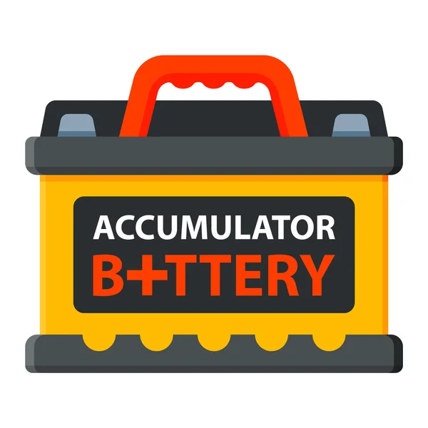 Bateria acumuladovetor isolado . —  Vetores de Stock