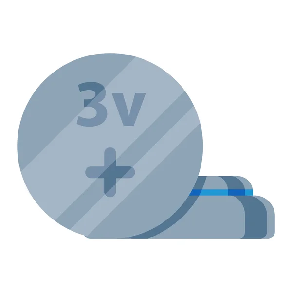 Icône vectorielle batterie isolée — Image vectorielle