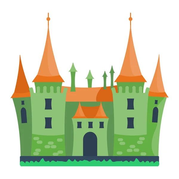 Illustration vectorielle dessin animé château — Image vectorielle