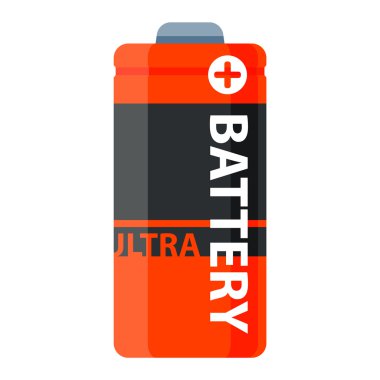 İzole akü vektör simgesi