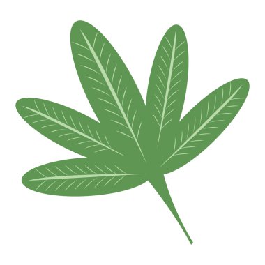 Yaprak ikonu vektör illüstrasyonu.