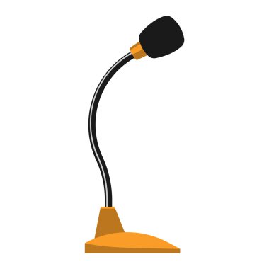 İzole mikrofon vektör simgesi