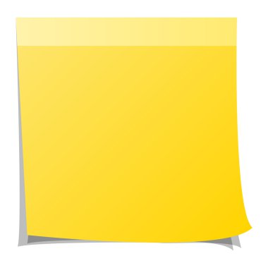 Etiket Not kağıt vektör çizim.