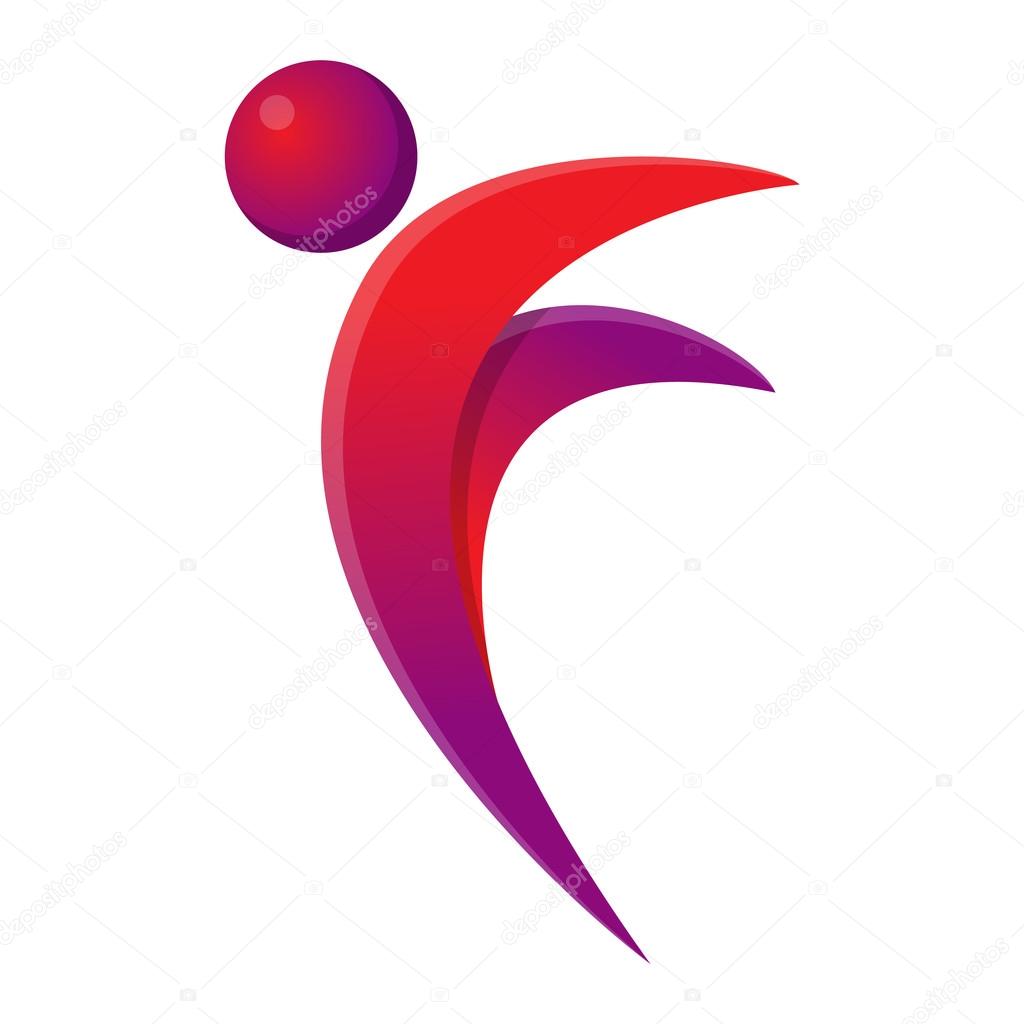 Silhouette of abstract people icon and abstract silhouette people. Performance silhouette logo people abstract figure pose. Set of abstract people logo silhouettes vector icon