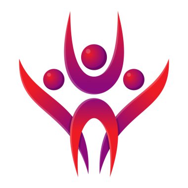 Soyut insanlar siluet simge