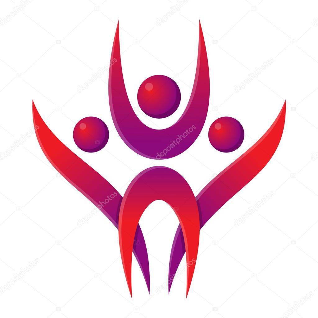 Silhouette of abstract people icon and abstract silhouette people. Performance silhouette logo people abstract figure pose. Set of abstract people logo silhouettes vector icon