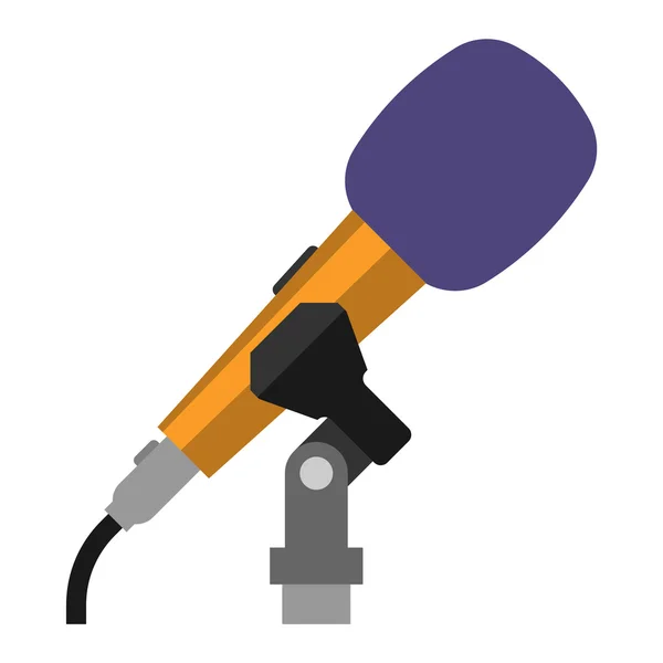 Vektorové ikonu mikrofonu izolované — Stockový vektor