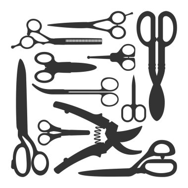 Makas vector Icons set