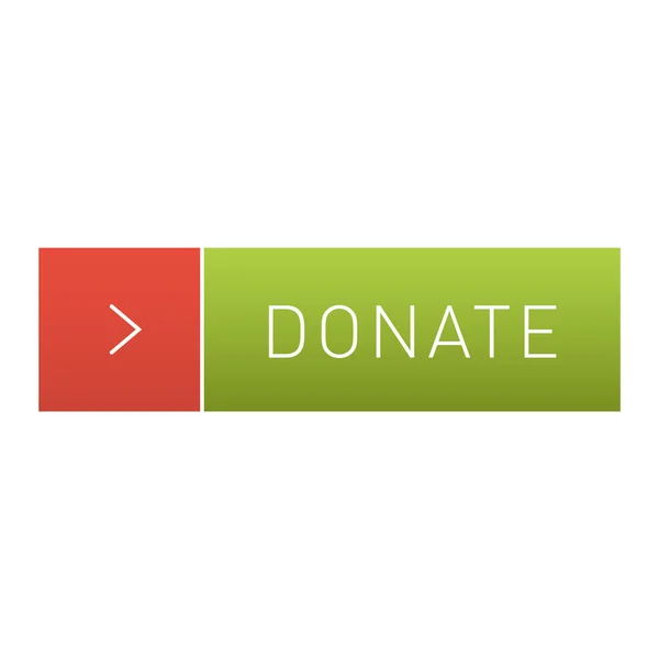 Donate button vector icon — Stock Vector