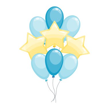 Balon vektör illüstrasyon izole