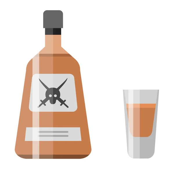 Láhev na pití alkoholu — Stockový vektor