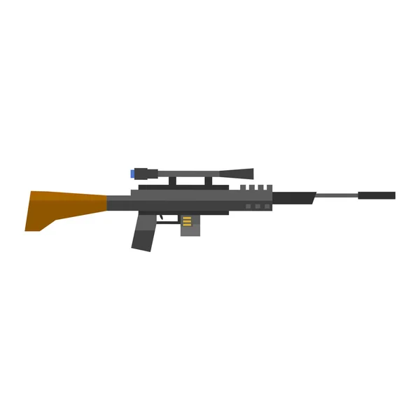 Heavy sniper weapon gun — Stock Vector
