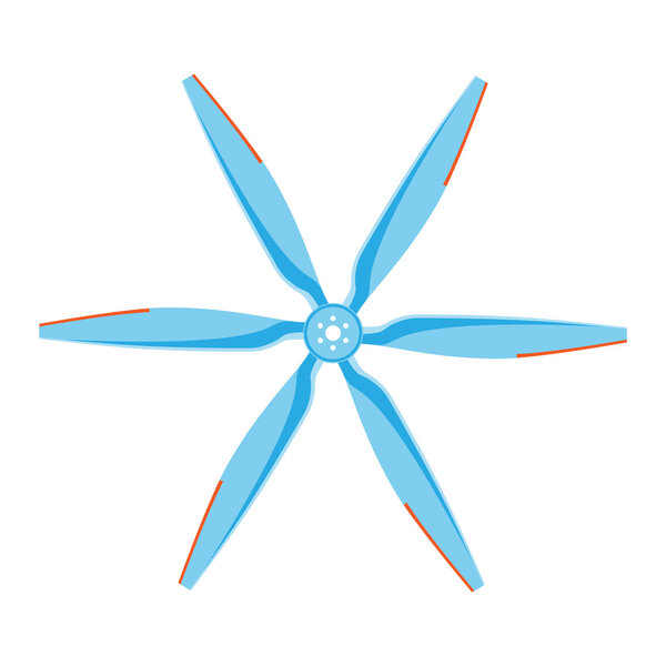 Propeller fan vector illustration.