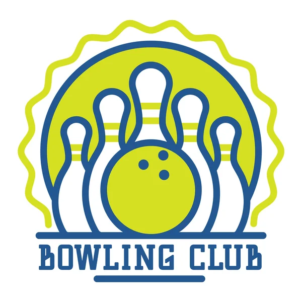 Vektor Bowling Logo Embleme. — Stockvektor