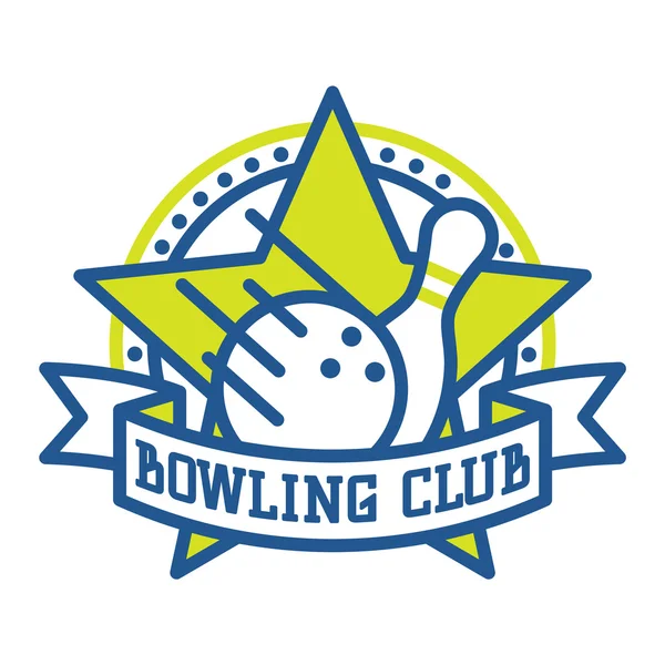 Vektor Bowling Logo Embleme. — Stockvektor