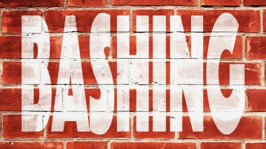 Bir tuğla duvara dayak.