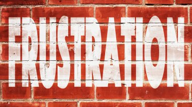 Hayal kırıklığı bir tuğla duvar