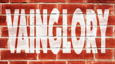 Bir tuğla duvar vainglory.