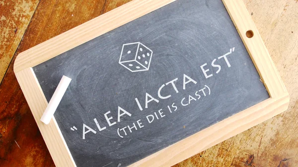 Alea iacta est. — Stock Photo, Image