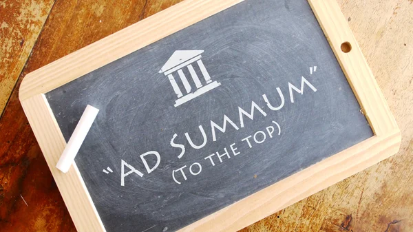 Ad Summum. A Latin phrase. — Stock Photo, Image