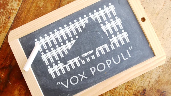 Vox populi. A latin phrase. — Stock Photo, Image